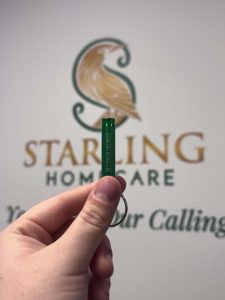 Whistle next to logo